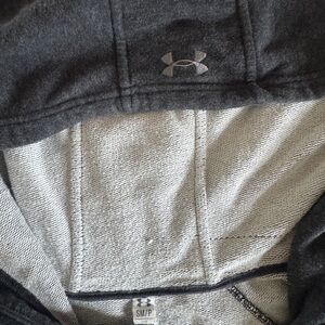 Under Armour Charcoal and Light Gray Hoodie